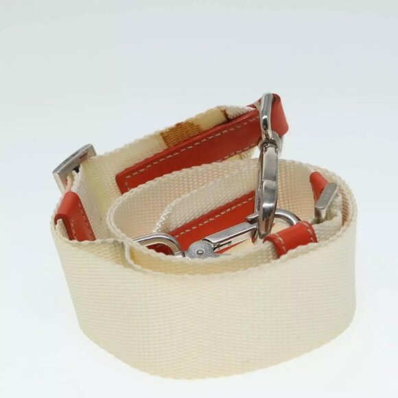 PRADA Hand Bag Nylon 2way Cream Silver Auth 89096 - Picture 12 of 16